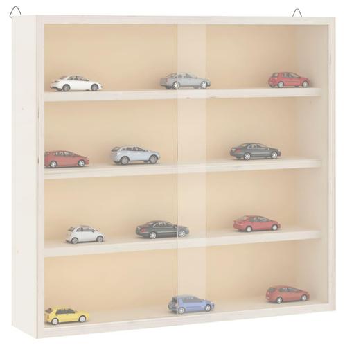 vidaXL Houten verzamelvitrine met deuren 40x8,5x37 cm, Huis en Inrichting, Kasten | Wandmeubels, Nieuw, Verzenden