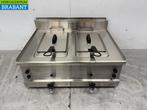 RVS Combisteel Dubbele Friteuse 2 x 8 liter GAS Horeca, Zakelijke goederen, Ophalen of Verzenden, Nieuw in verpakking