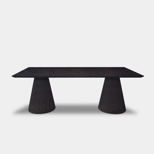 Tafel Rechthoekig Eikenhout  Kegelpoot  200x100, Huis en Inrichting, Tafels | Eettafels