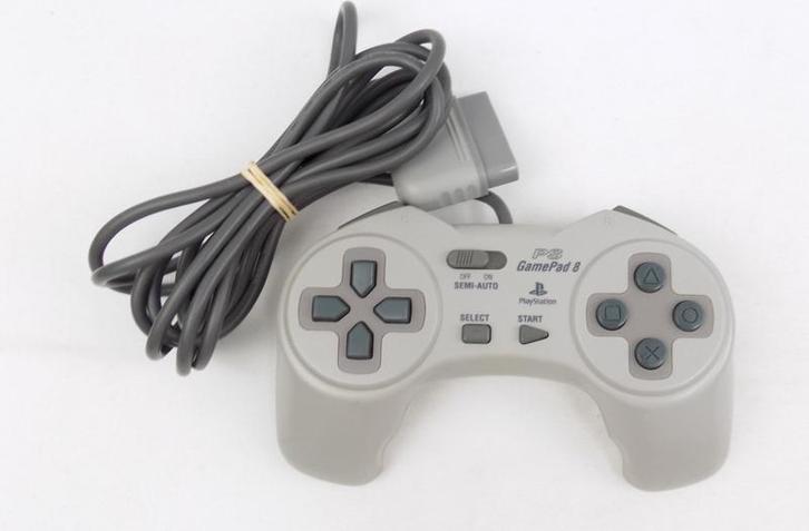PS Gamepad 8 Controller Grijs (PS1 Accessoires), Games en Spelcomputers, Spelcomputers | Sony PlayStation 1, Zo goed als nieuw