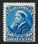 Canada 1888/97 - Koningin Victoria 50c Blauw - Scott N .47, Gestempeld