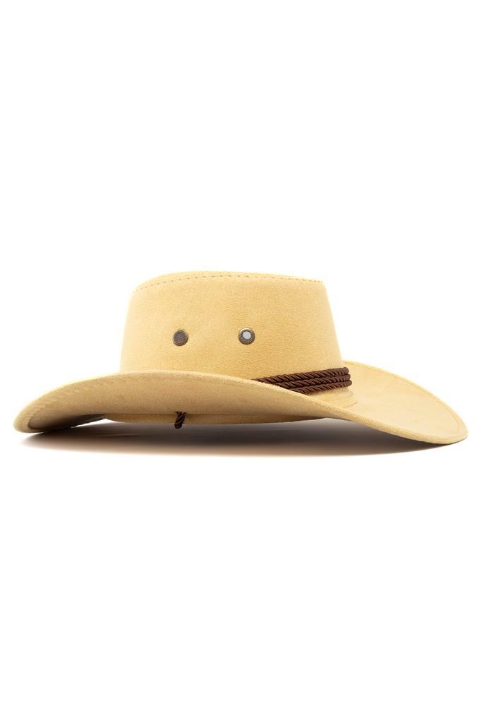Cowboyhoed Beige Suedelook Beige Suede Cowboy Western Hoed T, Kleding | Heren, Carnavalskleding en Feestkleding, Nieuw, Ophalen of Verzenden