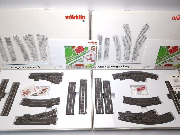 Märklin H0 - 24902/24903 - Modeltreinsporen (2) - C-rails, Hobby en Vrije tijd, Modeltreinen | H0