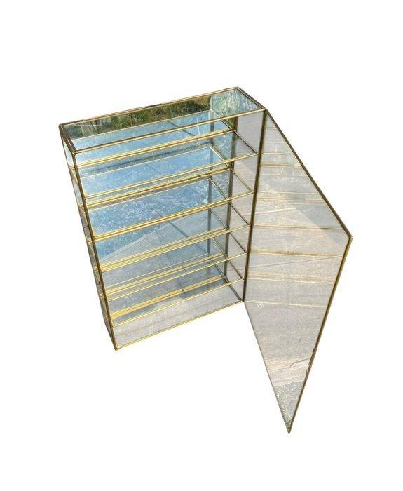 Vitrine - Laiton, Verre - Vitrine, Maison & Meubles, Maison & Meubles | Autre