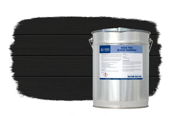 Wixx PRO Black Varnish Zwart 2.5L, Doe-het-zelf en Bouw, Verf, Beits en Lak, Zwart, Nieuw, Verzenden