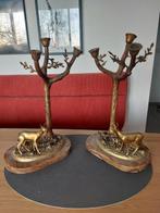 Chandelier (2) - Bronze laiton, Antiquités & Art