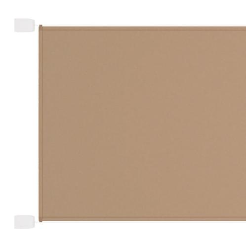 vidaXL Luifel verticaal 100x270 cm oxford stof taupe, Jardin & Terrasse, Parasols, Envoi