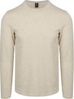 Profuomo Longsleeve T-Shirt Ecru maat Maat 52/54 (L) Heren, Kleding | Heren, T-shirts, Maat 52/54 (L), Verzenden, Wit, Nieuw