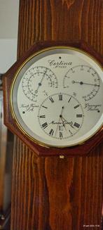 Weerstation - Hout, Messing - nautisch horloge, Antiek en Kunst