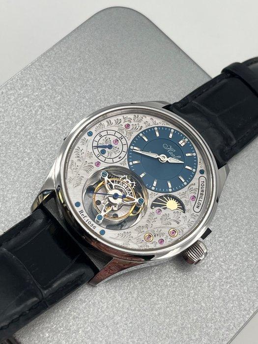 HAOFA - Tourbillon Ref. 1036 GMT Dual time zone Day and, Handtassen en Accessoires, Horloges | Heren
