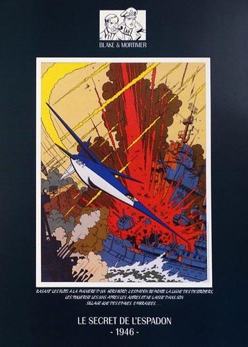 E.P. Jacobs - 1 Offset Print - Blake & Mortimer - Le Secret