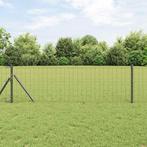 vidaXL Euro Hek Grijs 0.4 x 10 m PVC-gelaagd ijzer, Tuin en Terras, Tuinhekken en Hekwerk, Verzenden, Nieuw