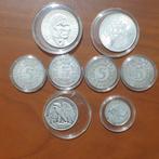 Monde. Lote 8 moedas Prata Mundo (Sans prix de réserve)