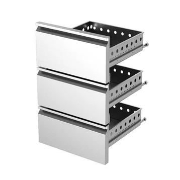 Ladenset | BarLine | RVS | 3 Laden | 560x550x805(h)mm, Verzenden