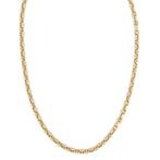 Collana oro bicolore - 3.7 g - 50 cm - 18 Kt - Halsketting -