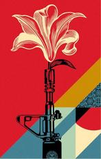 Shepard Fairey (OBEY) (1970) - AR-15 Lily, Antiek en Kunst, Kunst | Tekeningen en Fotografie
