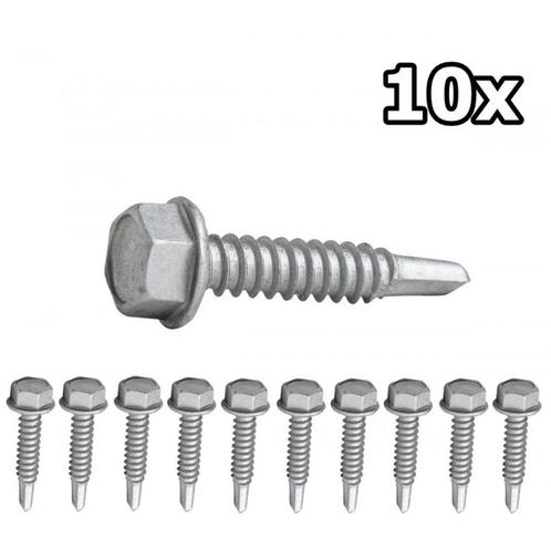 ESDEC Zelfborende schroef 6.3x32mm (1003015) - 10 Stuks, Doe-het-zelf en Bouw, Zonnepanelen en Toebehoren, Nieuw, Verzenden