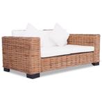 vidaXL Tweezitsbank natuurlijk rattan, Huis en Inrichting, Verzenden, Nieuw