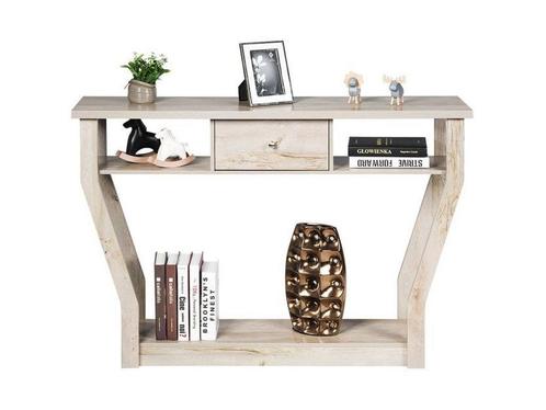 Coast Console Tafel met Lade en Plank - 3 Laags - Modern, Huis en Inrichting, Woonaccessoires | Overige, Nieuw, Verzenden