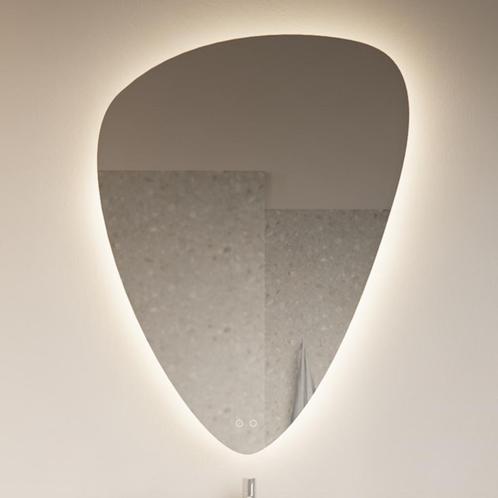 Badkamerspiegel Gliss Frenzy Organic LED Verlichting 120x90, Doe-het-zelf en Bouw, Sanitair, Overige typen, Nieuw, Ophalen of Verzenden
