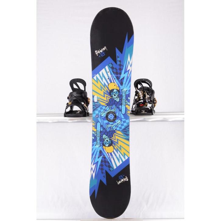 130 kinder snowboard SALOMON EL CAPITAN, BLACK/blue, WOODCOR, Sport en Fitness, Snowboarden, Verzenden