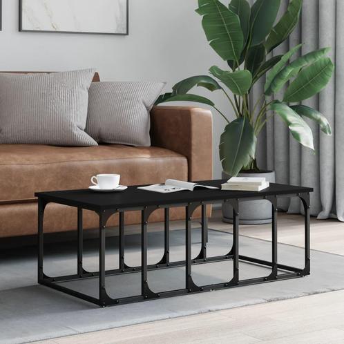 vidaXL Table basse noir 100x50x35,5 cm bois dingénierie, Maison & Meubles, Tables | Tables de salon, Neuf, Envoi