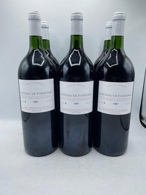 1987 Château de Fussignac Bordeaux superieur - Bordeaux - 6, Verzamelen, Wijnen