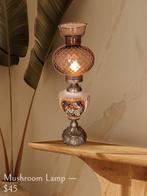 Tafellamp - keramiek, metaal en gerookt glas. - Lamp Art, Antiek en Kunst