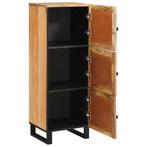 vidaXL Highboard met lade Bruin 40 x 33 x 110 cm Massief, Huis en Inrichting, Verzenden, Nieuw