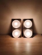 Wallchiere - Messing, Glas - Een paar Mid-Century wandlampen, Antiek en Kunst