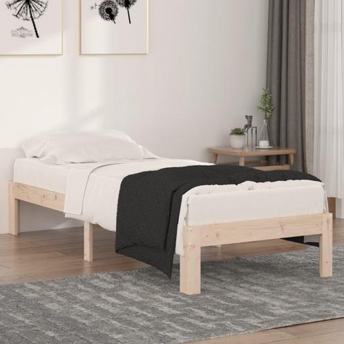 vidaXL Bedframe massief hout 75x190 cm, Huis en Inrichting, Slaapkamer | Bedden, Nieuw, Verzenden