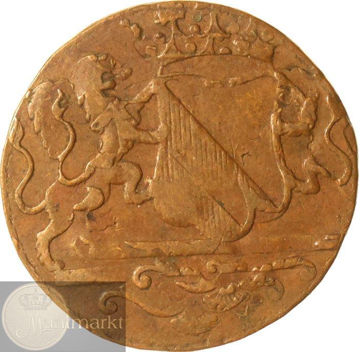 VOC - Utrecht. Misslag V.O.C. duit 1790 ster dubbelgeslagen, Postzegels en Munten, Munten | Nederland