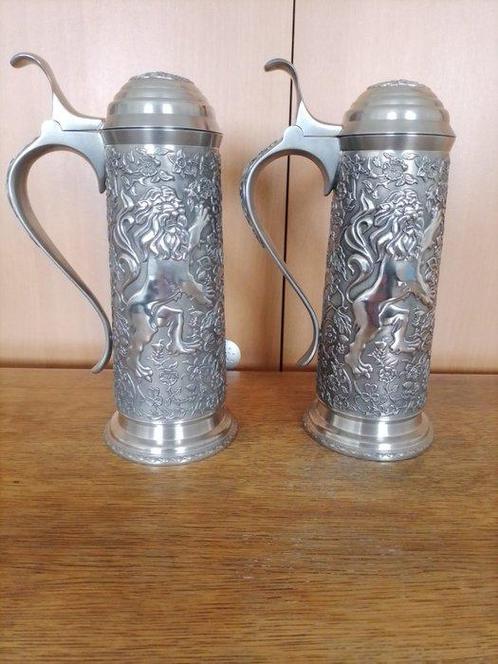 Franklin Mint - Franklin Mint - Kruik (2) - Zinn Krug - Tin, Antiek en Kunst, Curiosa en Brocante