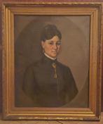 Spaanse school (XIX) - Retrato de dama - NO RESERVE, Antiek en Kunst