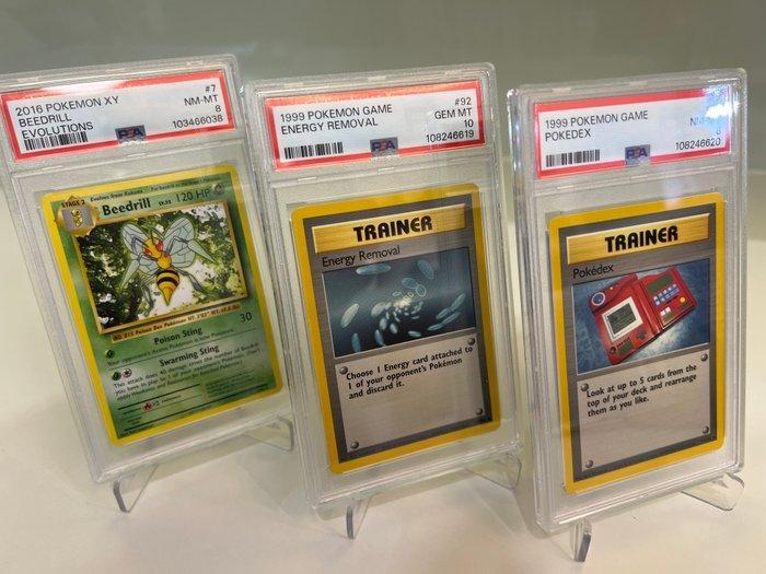 Pokémon - 3 Graded card - PSA 10 - WOTC, Hobby en Vrije tijd, Verzamelkaartspellen | Pokémon