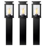 Tuinverlichting Modern 3x Jersey Tuinlamp Zwart 60cm met LED, Nieuw, Verzenden
