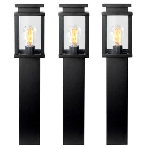 Tuinverlichting Modern 3x Jersey Tuinlamp Zwart 60cm met LED, Jardin & Terrasse, Éclairage extérieur, Envoi