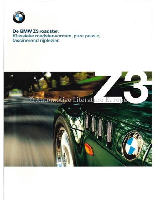 1998 BMW Z3 ROADSTER BROCHURE NEDERLANDS, Livres, Autos | Brochures & Magazines