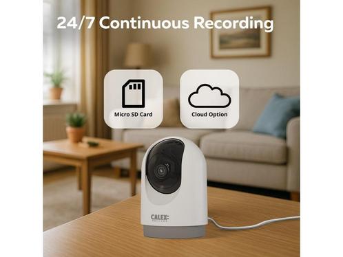 Calex Beveiligingscamera voor Binnen - Pan Tilt - Wifi IP, Huis en Inrichting, Woonaccessoires | Overige, Nieuw, Verzenden