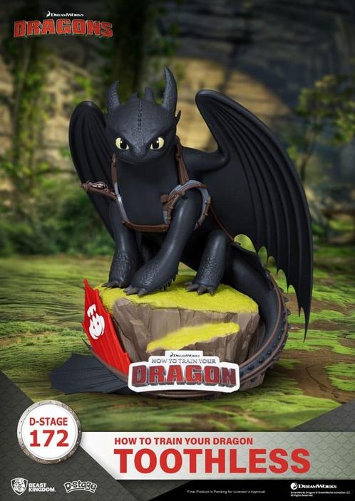 How To Train Your Dragon Toothless PVC Statue 14 cm, Verzamelen, Film en Tv, Ophalen of Verzenden