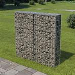 vidaXL Mur à gabion avec couvercles Acier galvanisé, Verzenden