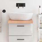 vidaXL Wastafelblad 40x60x(2-6) cm behandeld massief hout, Huis en Inrichting, Keuken | Keukenelementen, Verzenden, Nieuw