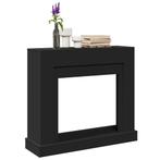 vidaXL Haardombouw 100x30x87,5 cm bewerkt hout zwart, Huis en Inrichting, Verzenden, Nieuw