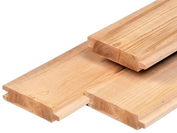 Veiling - 50x Vuren blokhutprofiel 480x13,8x2,8cm, Doe-het-zelf en Bouw, Hout en Planken