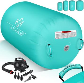 Grote opblaasbare fitnessrol - air roll - 120x60 cm - met beschikbaar voor biedingen
