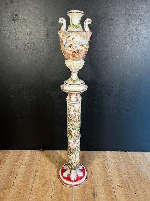 Kolom - Capodimonte - 1970-1980, Antiquités & Art, Antiquités | Verre & Cristal