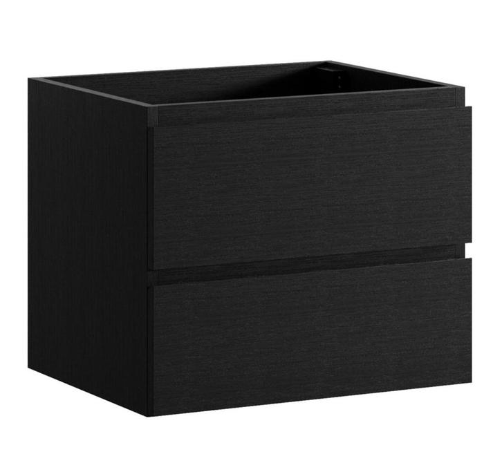 Wastafelkast Angela 60 x 48 cm Zwart Houtnerf Wastafelmeubel, Huis en Inrichting, Badkamer | Badkamermeubels, Nieuw, Verzenden