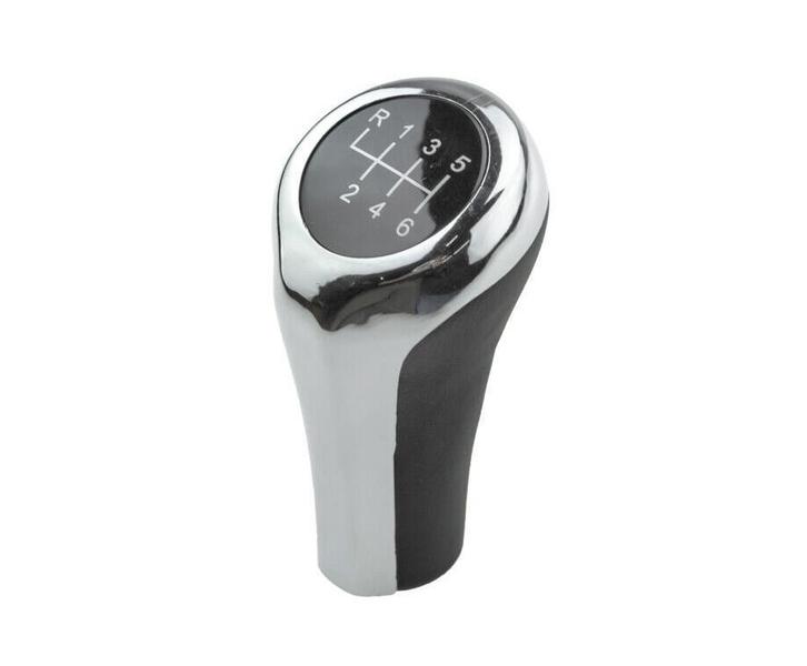 Pookknop BMW Universeel Leder/Chroom 5 of 6 bak, Auto diversen, Auto-accessoires, Nieuw, Verzenden