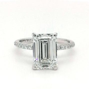 Zonder Minimumprijs - Ring - 18 karaat Witgoud -  5.00ct.