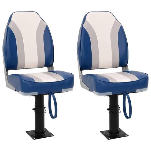 vidaXL 4-delige Bootstoelenset met hoge rugleuning, Watersport en Boten, Bootonderdelen, Nieuw, Verzenden